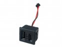 USB Chassis part Dual USB-A / USB-C female